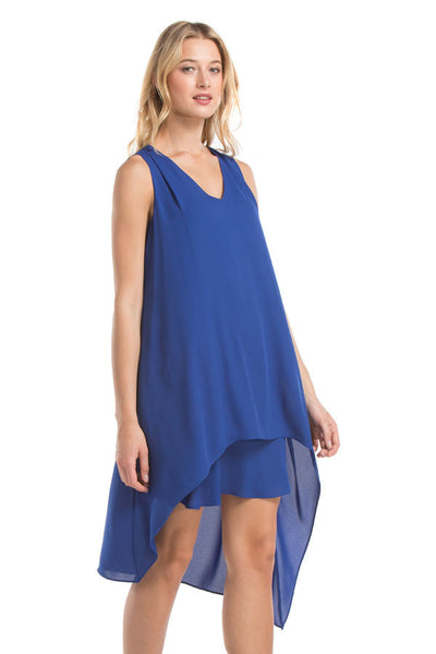 Hailey Asymmetrical Dress | Royal AND B Hailey Asymmetrical Dress | Royal AND B