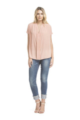 Sslv Shirred Blouse | French Coral