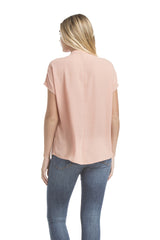 Sslv Shirred Blouse | French Coral