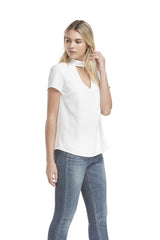 Sslv Wide Tab Signature Blouse | Ivory