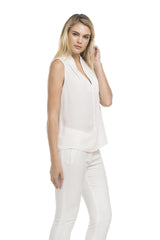 Slvless Pintuck Blouse | Ivory