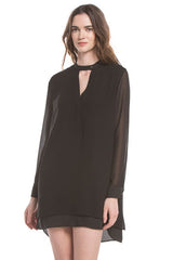 Signature Shirt Dress | Black