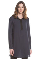 Relaxed Collar Tunic | Navy