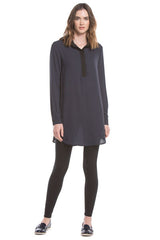 Relaxed Collar Tunic | Navy