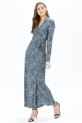 JANE L/S MAXI DRESS | NAVY