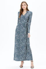 JANE L/S MAXI DRESS | NAVY