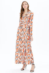 AMY L/S MAXI DRESS | ORANGE