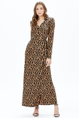 SARAH L/S MAXI DRESS | MOCHA