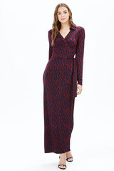 SARAH L/S MAXI DRESS | MAGENTA