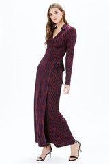 SARAH L/S MAXI DRESS | MAGENTA