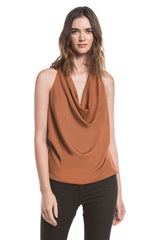 Cowl Keyhole Halter | De Leche