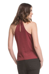 Cowl Keyhole Halter | Wine