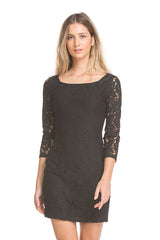 Jackie Lace Dress | Black