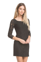 Jackie Lace Dress | Black