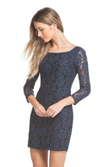 Jackie Lace Dress | Navy