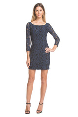 Jackie Lace Dress | Navy