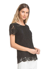 Magnolia Lace Top | Black