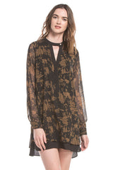 Signature Shirt Dress | Shattered Bricks Print