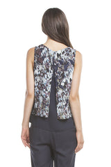 Hailey Tank | Blue Floral P