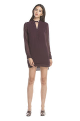 Signature Shirt Dress | Eggplant