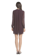 Signature Shirt Dress | Eggplant