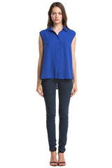 Cara Shirt | Cobalt