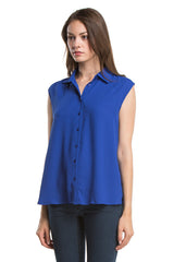 Cara Shirt | Cobalt