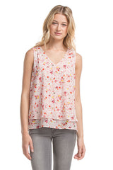 Hailey Tank | Wht Floral P